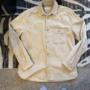 Urban Outfitters Corduroy Button Up Shirt Oversized Men’s Sz XS White